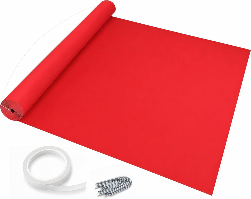 Thick Disposable Red Aisle Runner, 4x100 Feet