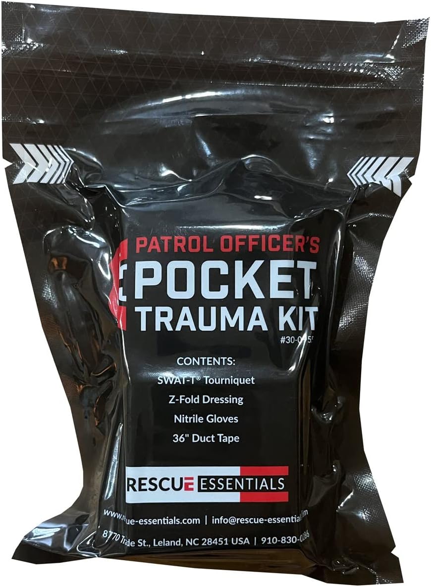 Rescue Essentials Pocket Trauma Kit – Compact Vacuum-Sealed IFAK with SWATT T...