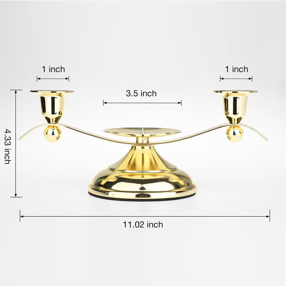 3 Unity Floral Candles for Wedding Ceremony Set with Golden Holder, Wedding A...