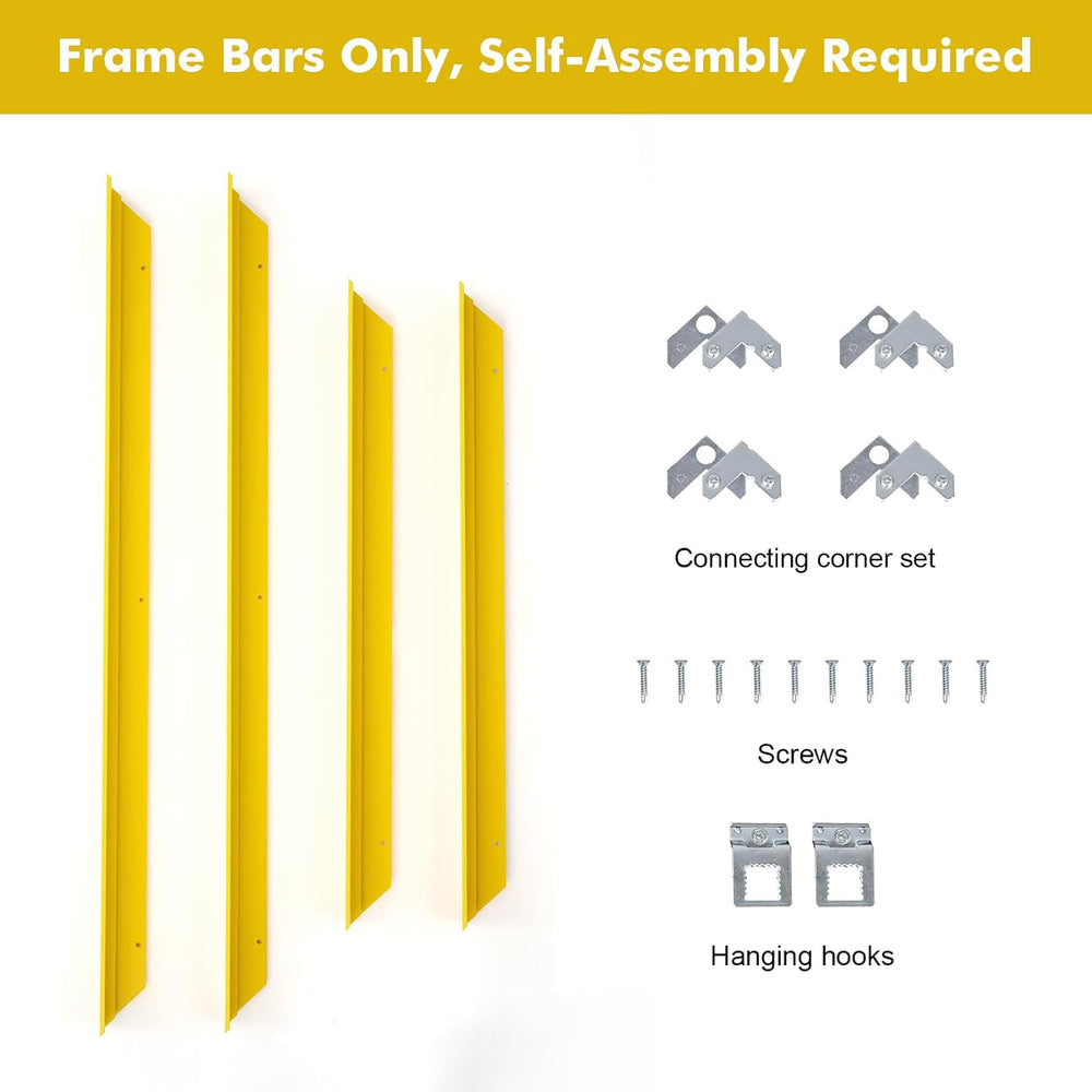 24x30 Canvas Floater Frame for Modern Paintings,1.5" Deep,Yellow