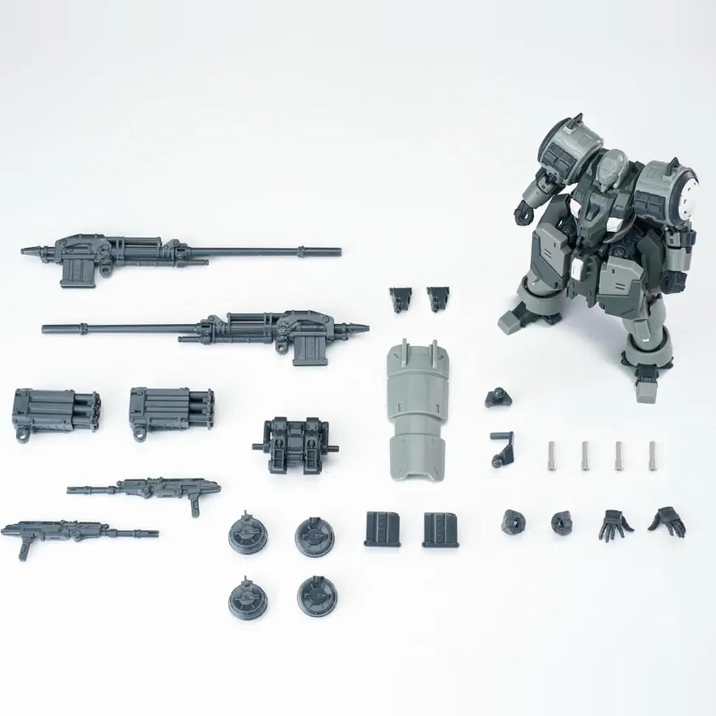 sheik mainland 1/144 za-08c1 zarov c1 gray action, front angle view