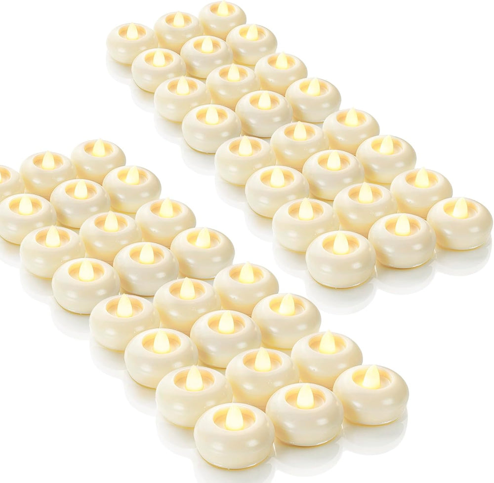 Homemory 48 Pack 2” Flameless Led Floating Candles, 200 Hour Battery Operated...