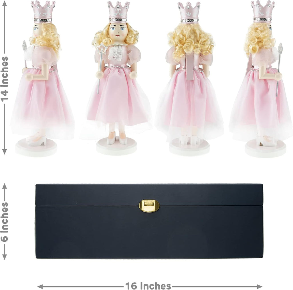 clever creations platinum sugar plum fairy 14 inch, close-up detail
