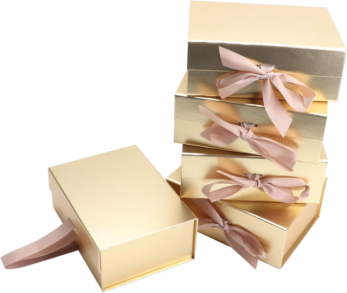 Magnetic Gift Box L8.7*W6.5*H3.5inch Ribbon Foldable Gift Packaging Boxes
