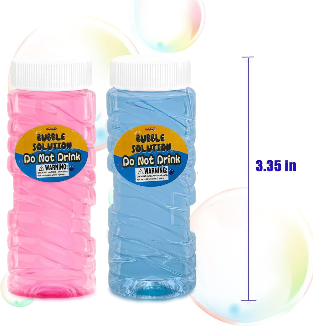 Bubble Gun Refill Solution, 30 Pack 2 oz Bottles for Bubble Blasters