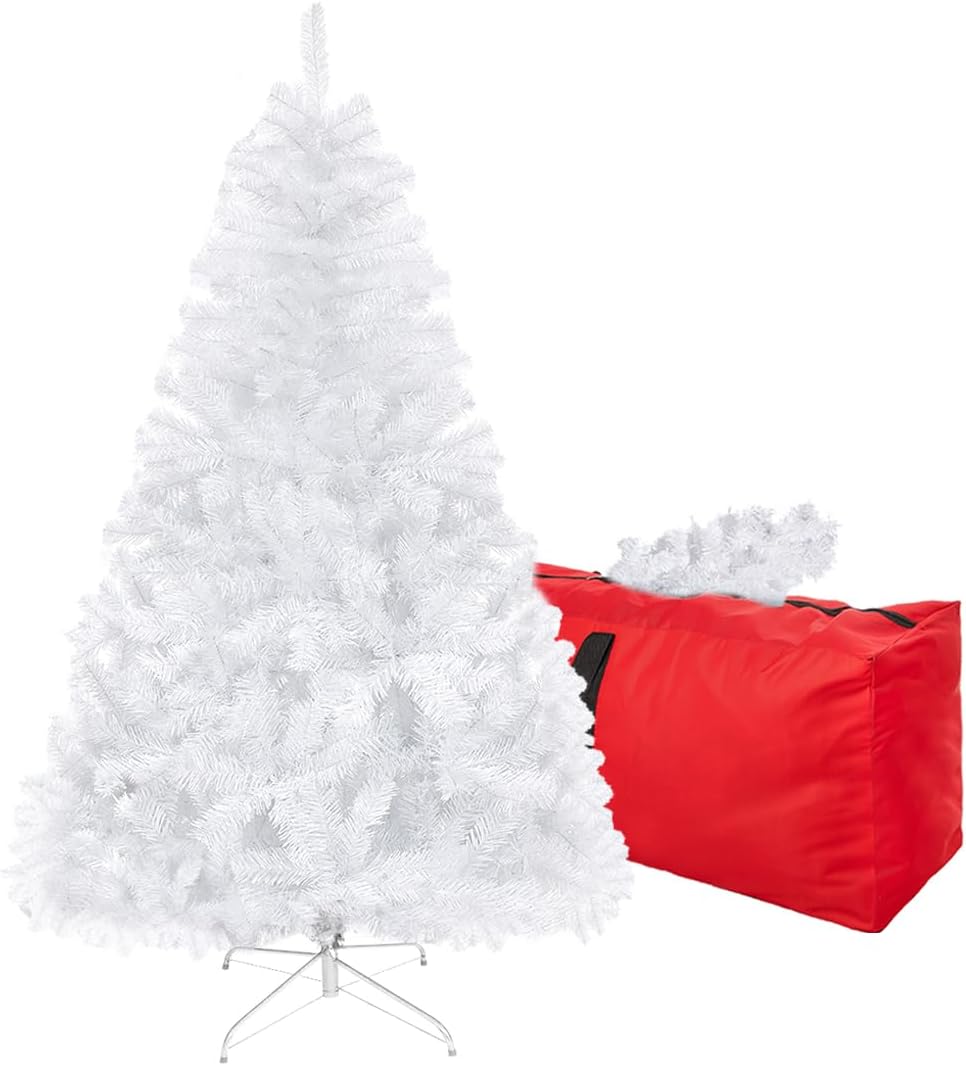 4ft White Artificial Christmas Tree,Arbol de Navidad Small Fake Xmas Tree