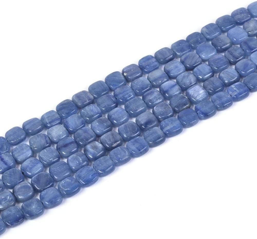 Natural Gemstone Kyanite 8mm Square Loose Beads 16 Inch
