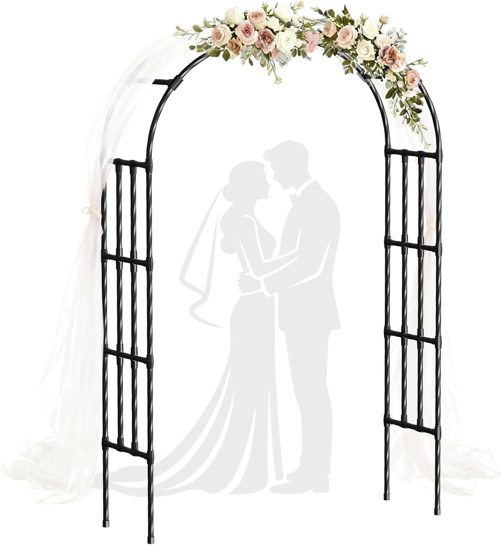 5.9x8.5FT Garden Arbor Trellis,Metal Garden Arch Trellis