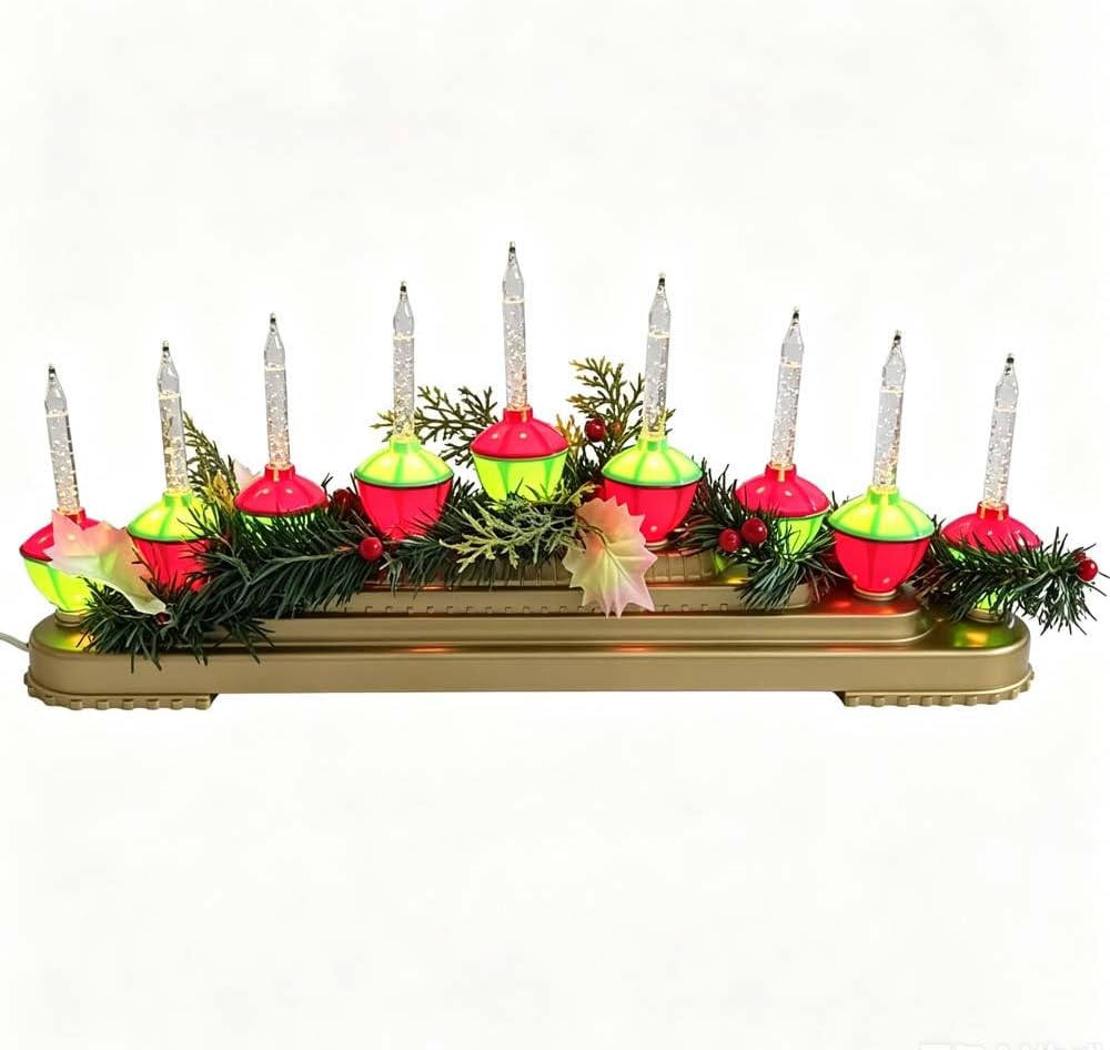 Retro Bubble Light Centerpiece with 9 Bubble Lights