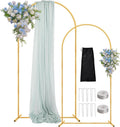 7.2FT 6FT Arch Backdrop Stand, Wedding Arch with Base Set of 2 for Birthday