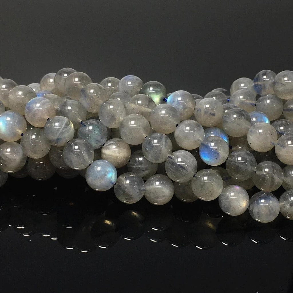 150pcs 8mm Labradorite Beads Natural Gemstone Beads Round Loose Beads for Jewelry Making