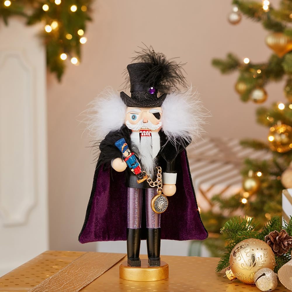hollywood nutcrackers kurt adler hollywood drosselmeier nutcracker, 12-inch shown in use