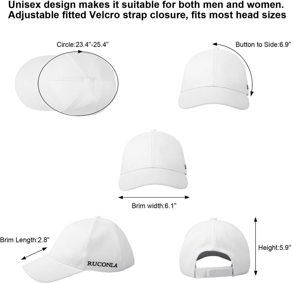 Ruconla Fiber optic cap LED hat with 7 colors luminous glowing EDC baseball h...