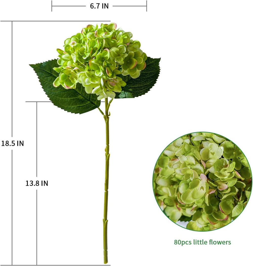 10PCS Faux Hydrangea Flower Hydrangea Artificial Flowers Hydrangea Bouquet Fa...