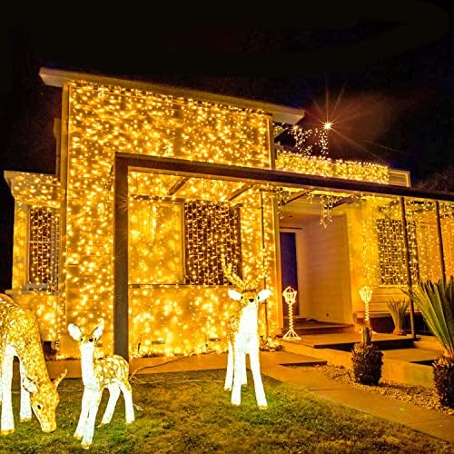 JMEXSUSS 168FT 600 LED Christmas Lights Outdoor Waterproof String Lights