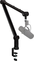 IXTECH Boom Arm - Adjustable 360° Rotatable Microphone Sturdy Stainless Steel Mic Desk, Table Stand Foldable Scissor Stable Mount Arms for Radio Studio, Podcast, Gaming