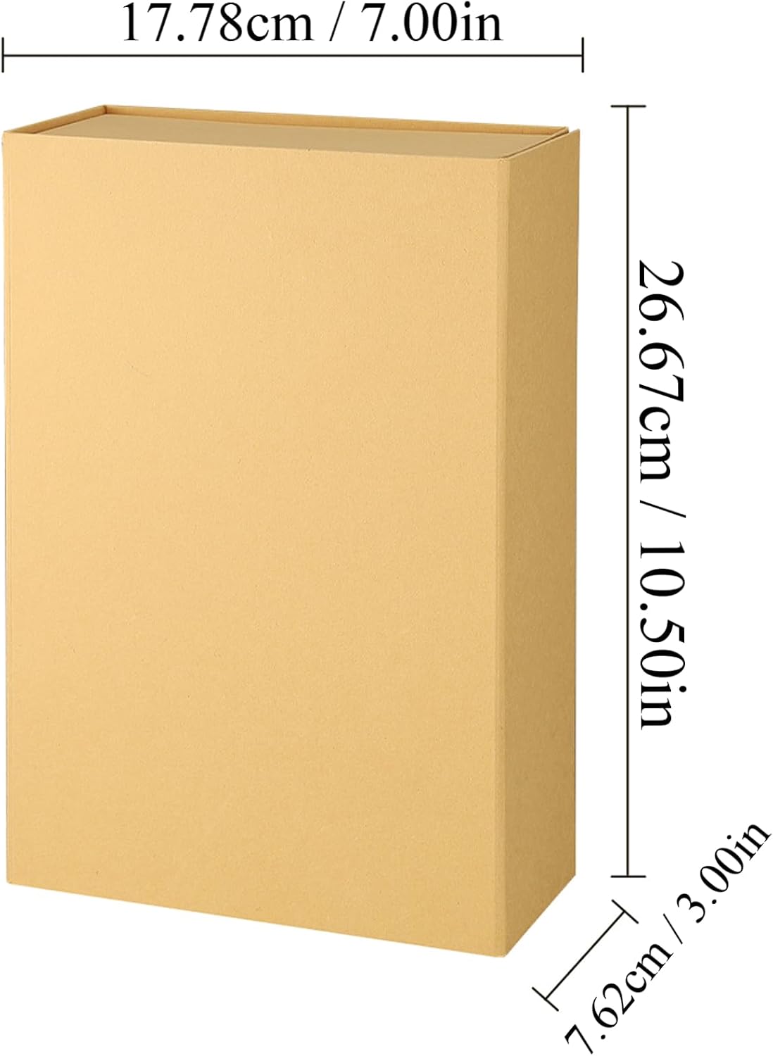 rayofsun brown gift box with magnetic lids for shown in use