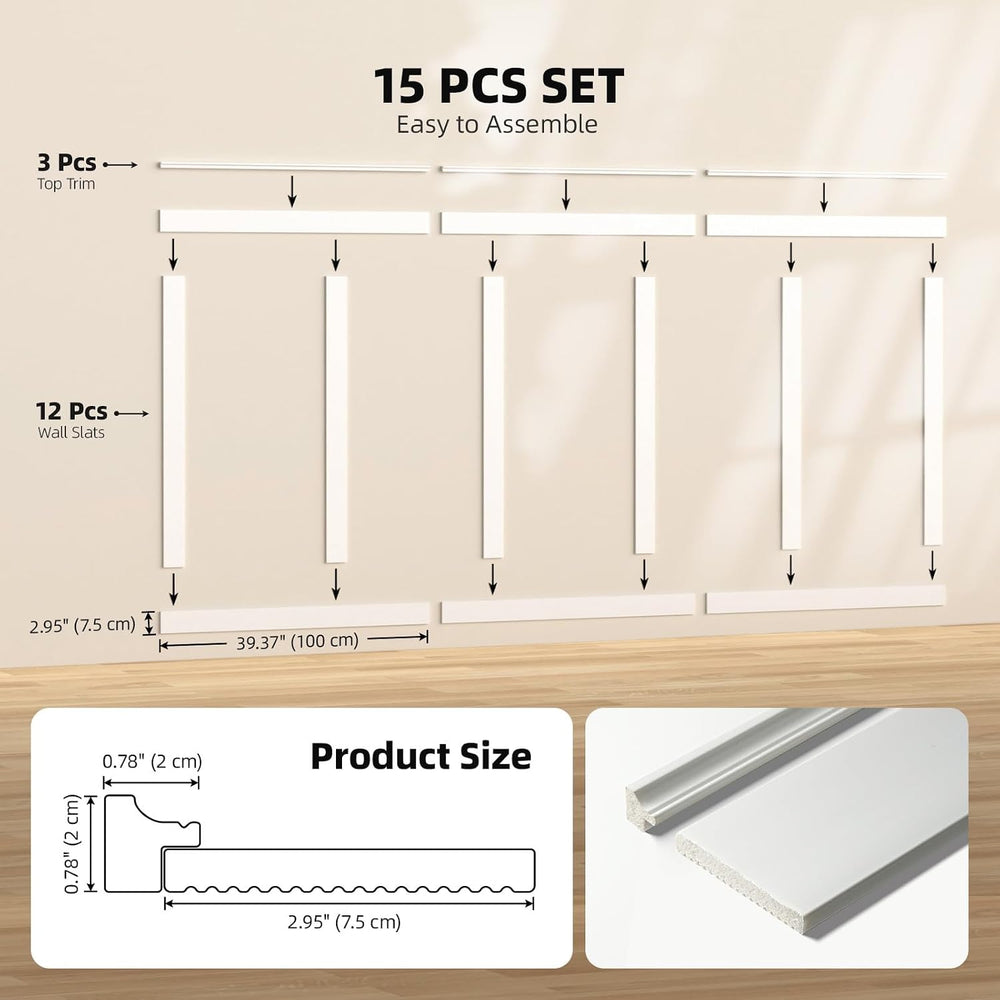 WADILE Premade Board and Batten Wall Panel Kit