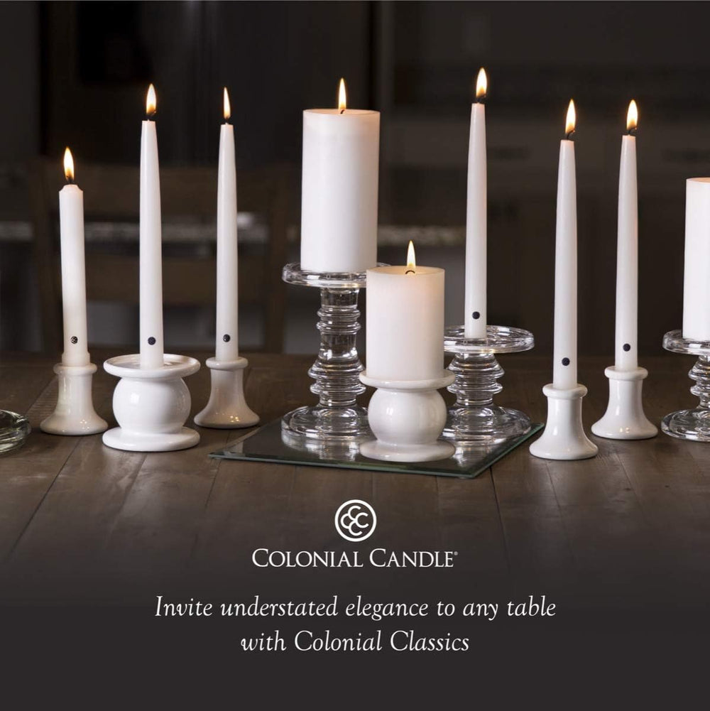 Colonial Candle Unscented Taper Candle, Handipt Collection, Mulberry, 10 in, ...