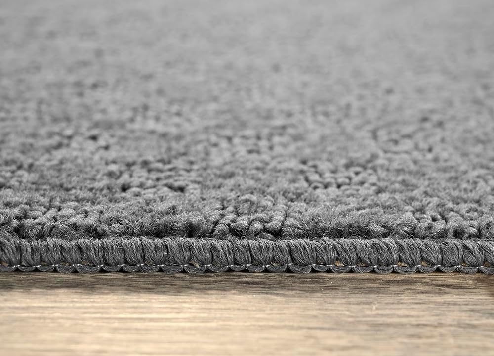 Garland Rug Medallion Area Rug, 2-Feet by 12-Feet, Cinder Gray