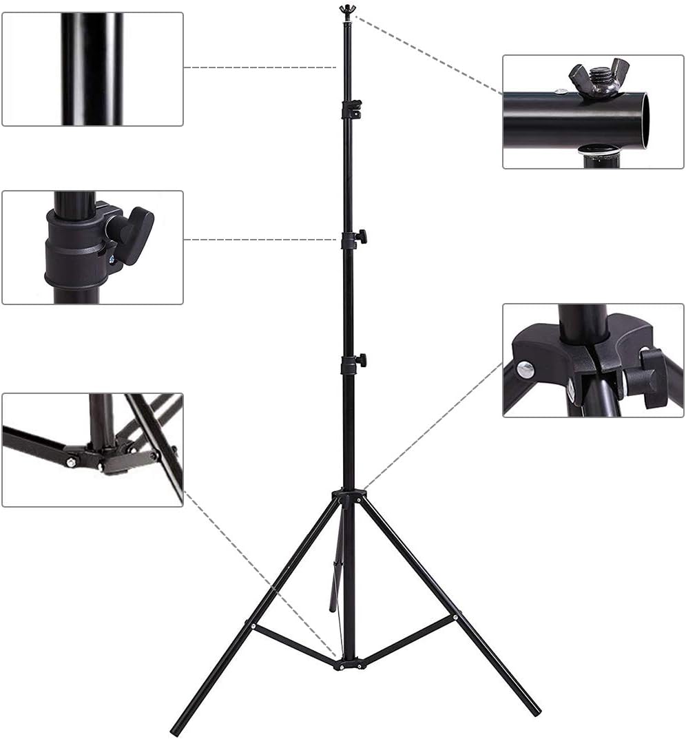 hyj-inc photo background support system with 8.5 x, close-up detail