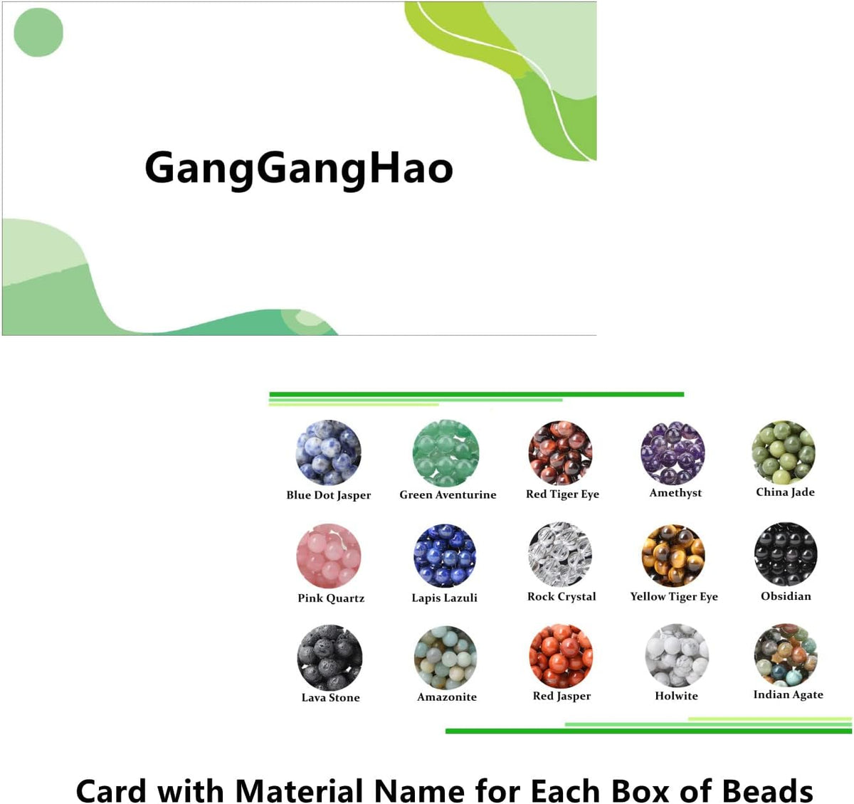 6mm natural stone beads crystal bracelet jewelry making, package contents