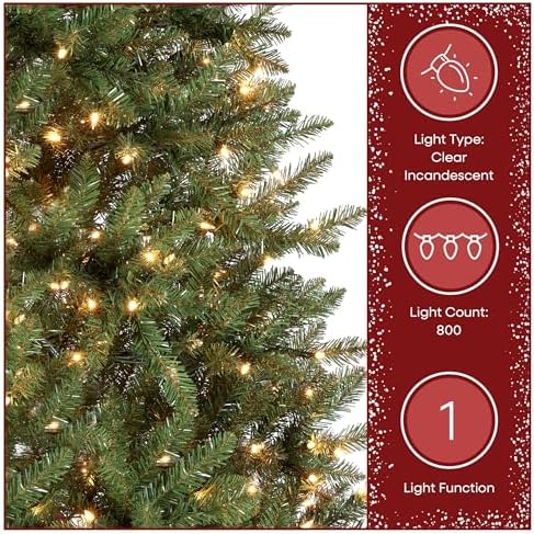 National Tree Company 9ft Pre-Lit Dunhill Fir Artificial Christmas Tree