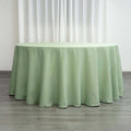 Efavormart Round Tablecloth, 132 Inch Stain & Wrinkle Resistant Washable Table Cloth, Decorative Polyester Fabric Table Cover for Banquet, Wedding, Dining- Sage Green
