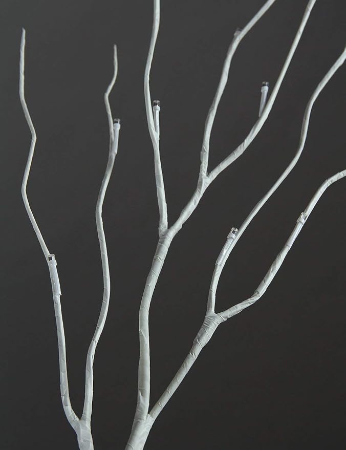 LIGHTSHARE 6 Feet 72L LED Birch Tree Lights, Pack of 2, Warm White, for Holiday Party and Christmas Decoration, Indoor and Outdoor Use