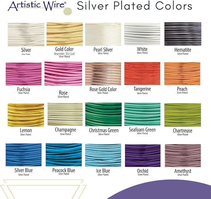 Artistic Wire, 22 Gauge Tarnish Resistant Colored Copper Craft Wire, Black, 15 yd
