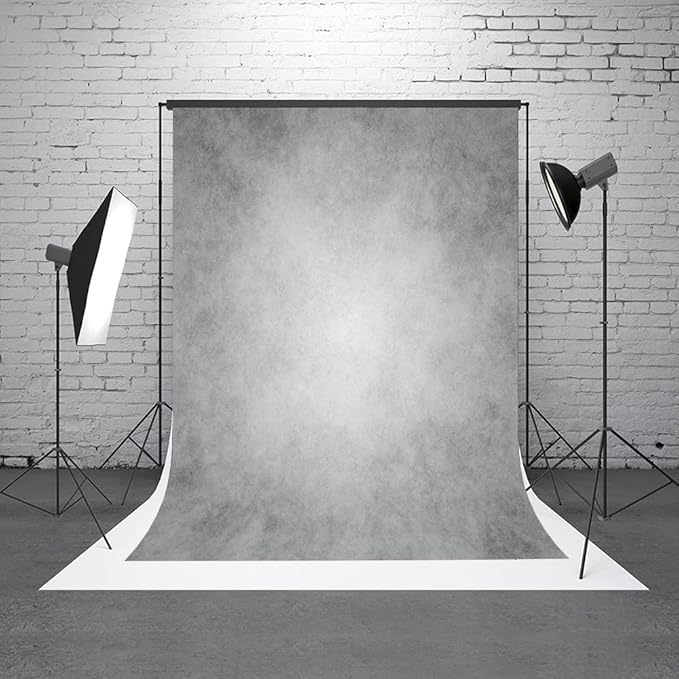 8x16ft Gray Abstract Photography Backdrops Grey Portrait Photo Studio Prop Background for Photographyer Ash Texture Backdrop for Party