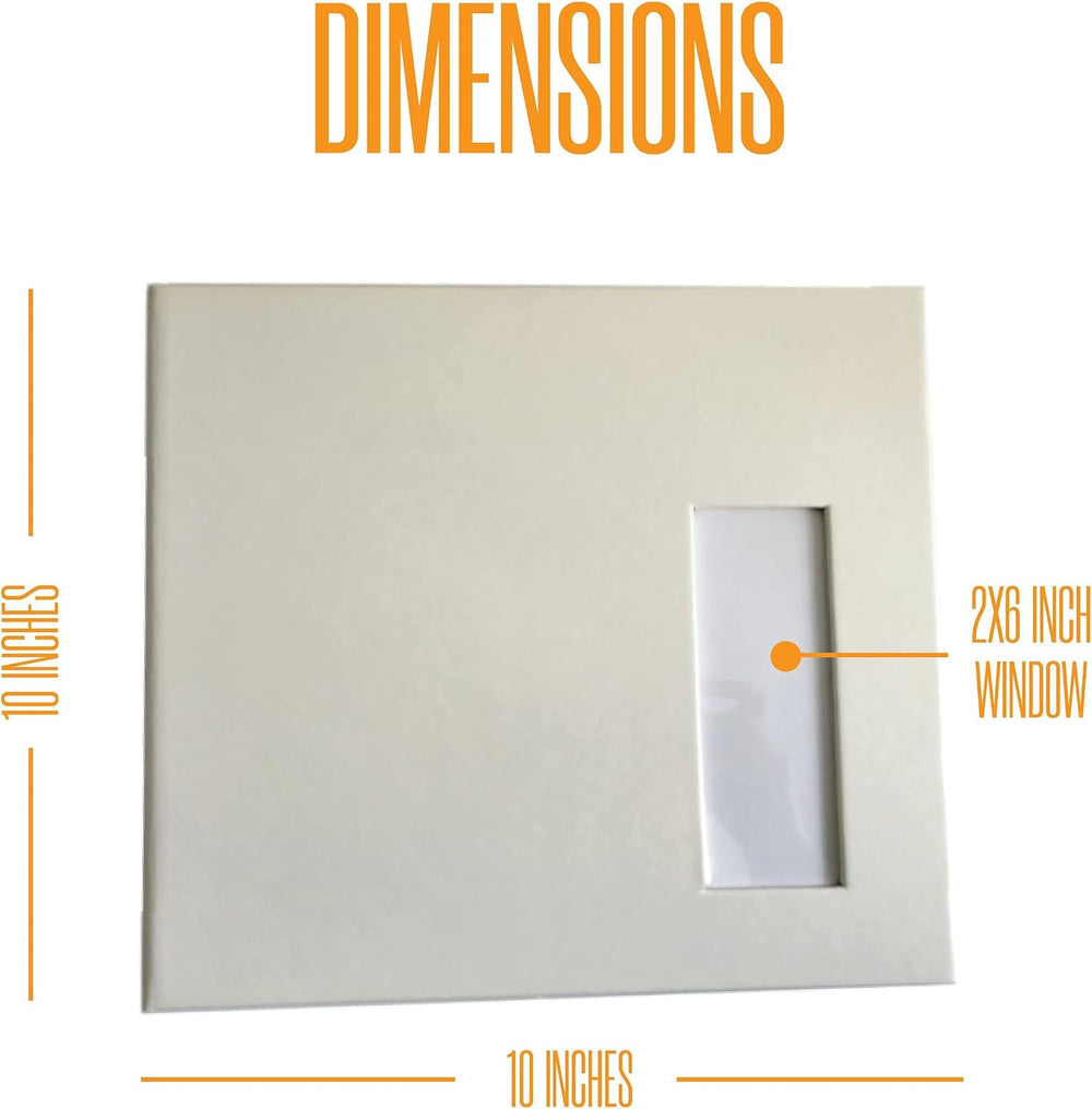 2x6 Photo Strip Album, White Cover White Pages, 2 Gel Pens