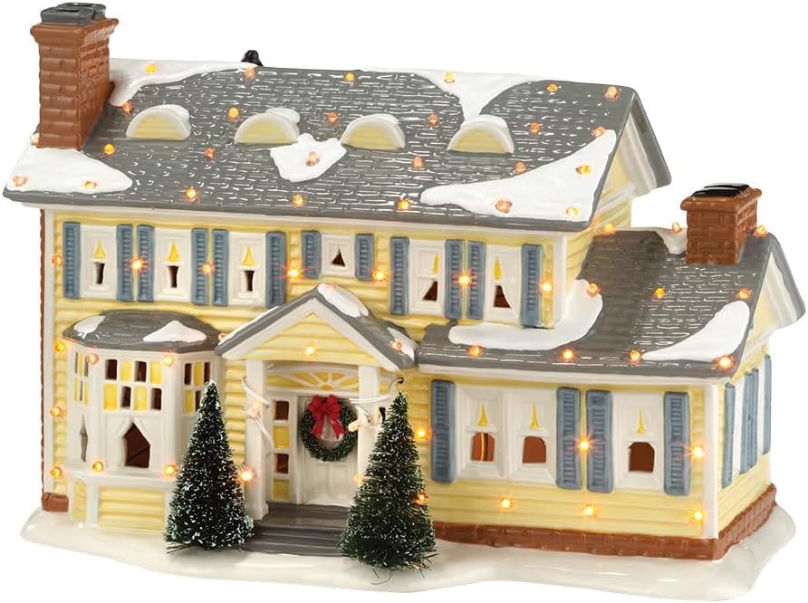 Department 56 Snow Village National Lampoons Christmas Vacation the Griswold Holiday House Lit Building, 7.48 Inch, Multicolor