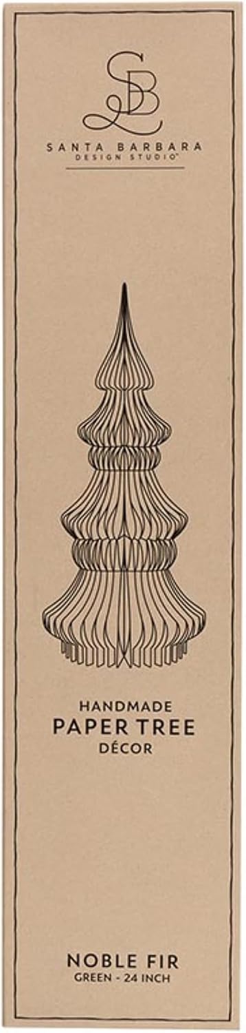 santa barbara design studio honeycomb paper christmas trees, close-up detail