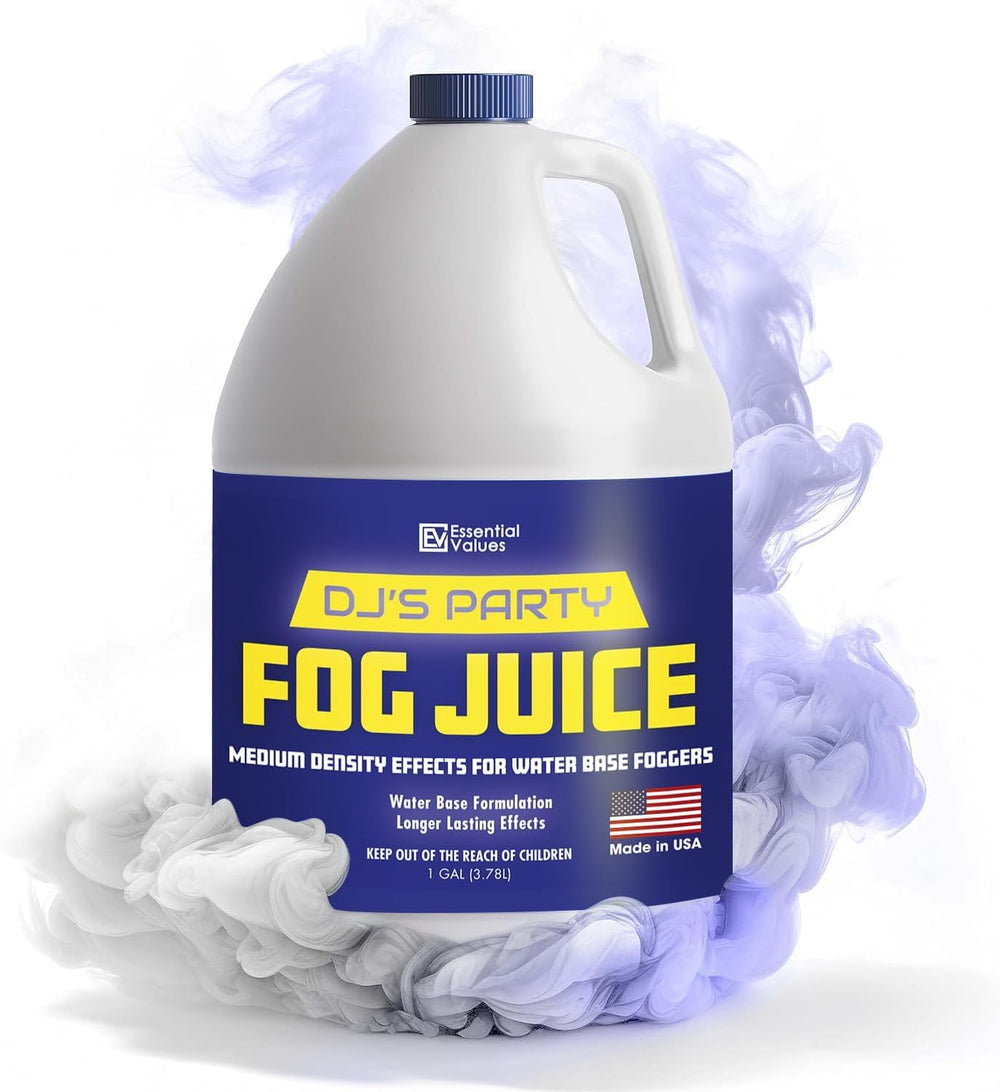 Fog Juice Long Lasting 3+ Hour Fog Machine Fluid 128 OZ, 1 Gal Medium Dense