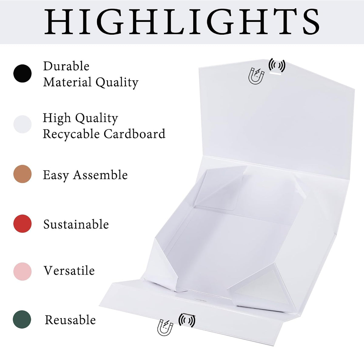 stobocter gift box,20x16x7.2 gift boxes with lids for, package contents