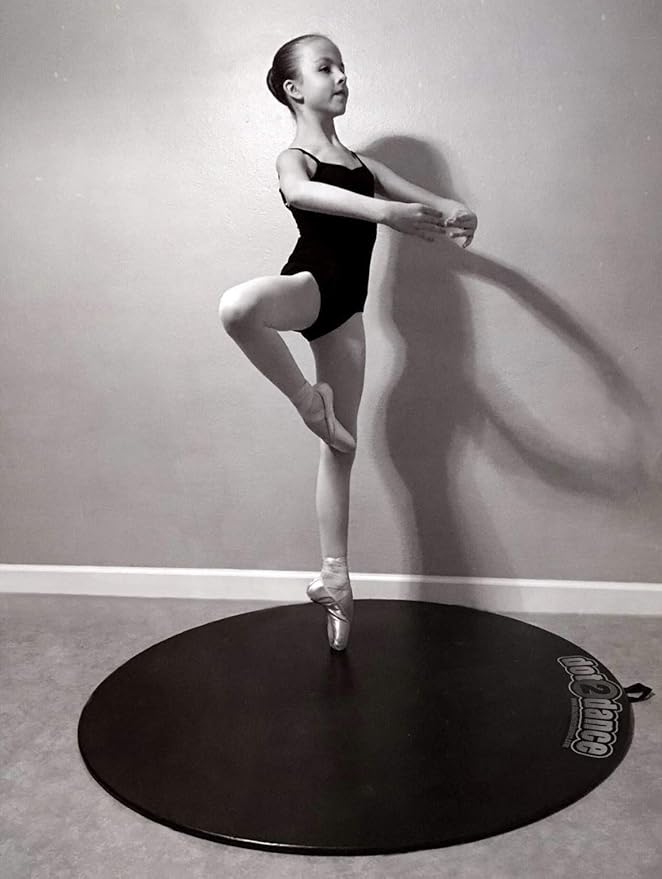 Portable Dance Floor, Marley Flooring Ballet Training Equipment, Tap Dance Floor, Turning Boards for Dancers & Figure Skating Practice Mat, Tap Board for Tap Dancing, Practice Pirouette