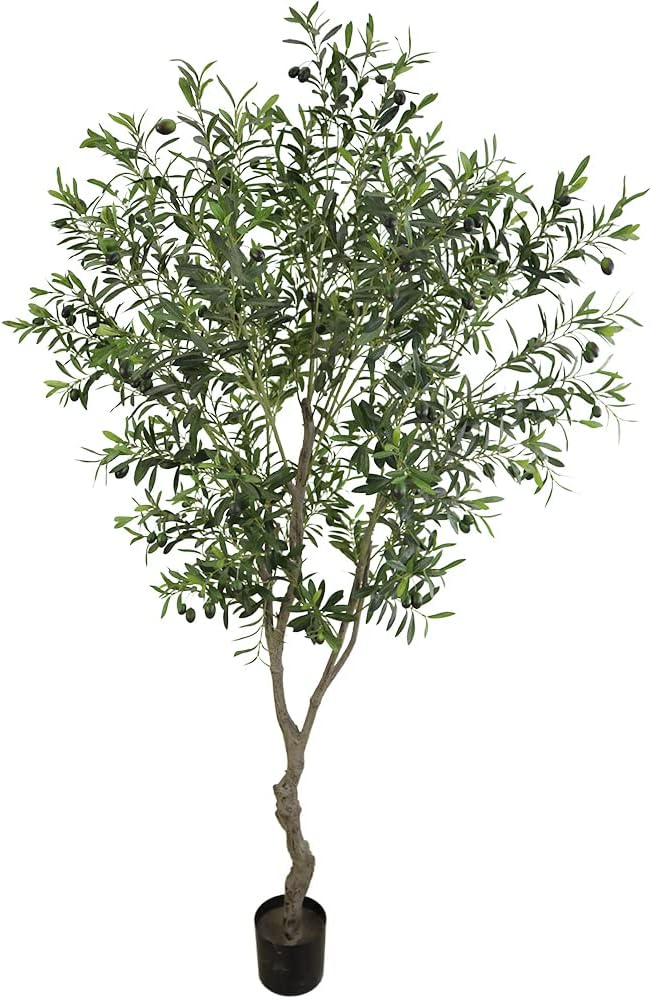 7ft Artificial Olive Tree Potted Plant