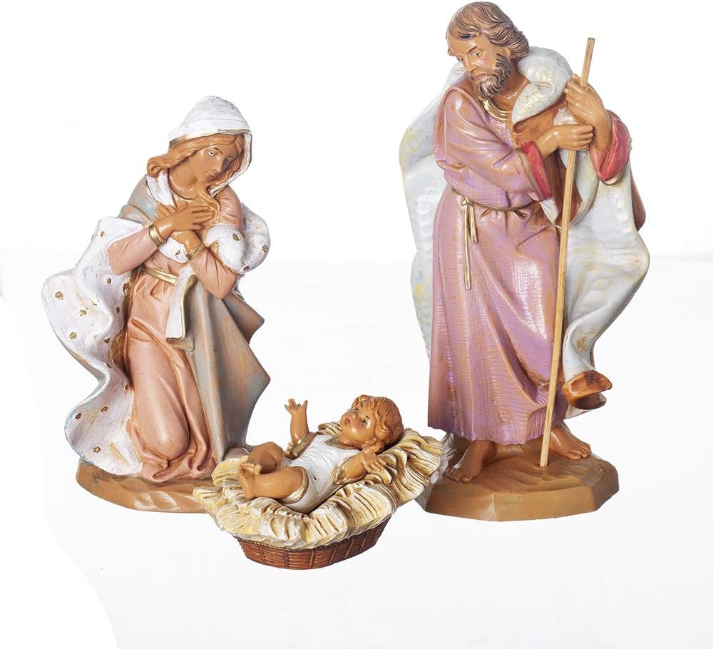 Fontanini, Nativity Figure, 3 pc Holy Family Set, 7.5" Scale