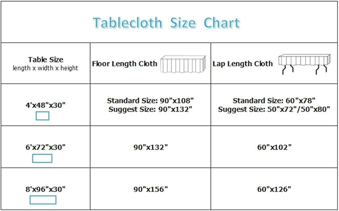 SquarePie Sequin Tablecloth 90 x 132 Inch Baby Blue Sparkly Table Linen for Wedding Party