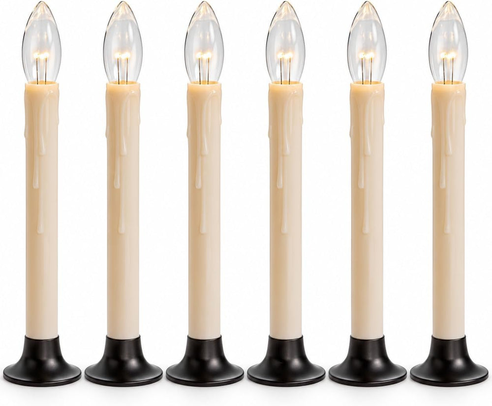 Celestial Lights Classic Battery Operated Window Candle with Streetside Brigh...