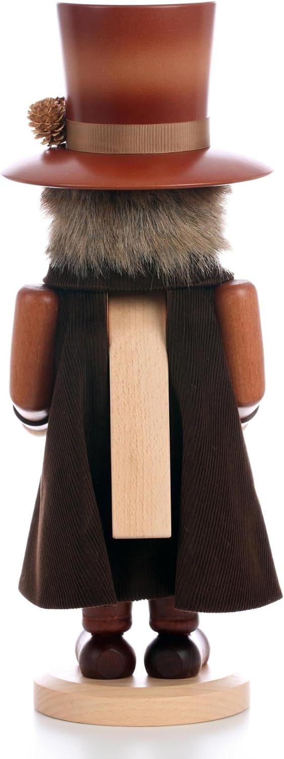 angiehaie german christmas nutcracker blackforest clockmaker natural colors, side view