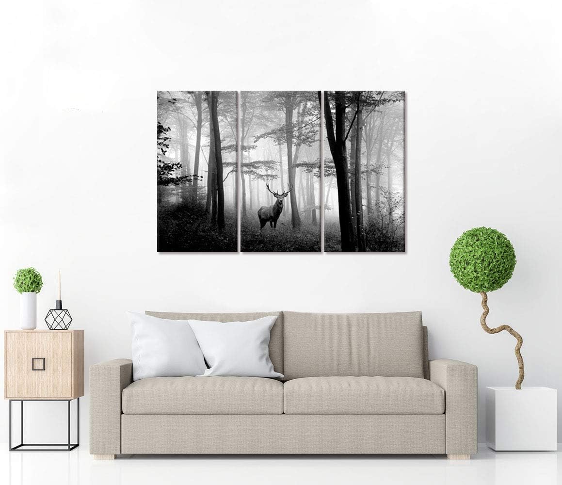 welmeco 3 pieces animals wall decor black and, side view