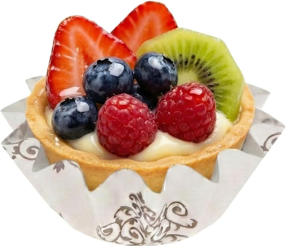 Restaurantware 0.4 oz Vintage Floral Paper Mini Baking Cup, Flared, 200 Ct