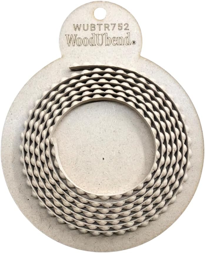 WoodUBend TR752 Pack of Two 215x0.8cm Renaissance Bead Trims Heat Bendable &a...