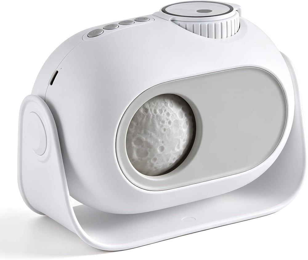 Galaxy Star Projector with Dynamic Lunar Eclipse, White Noise Night Light