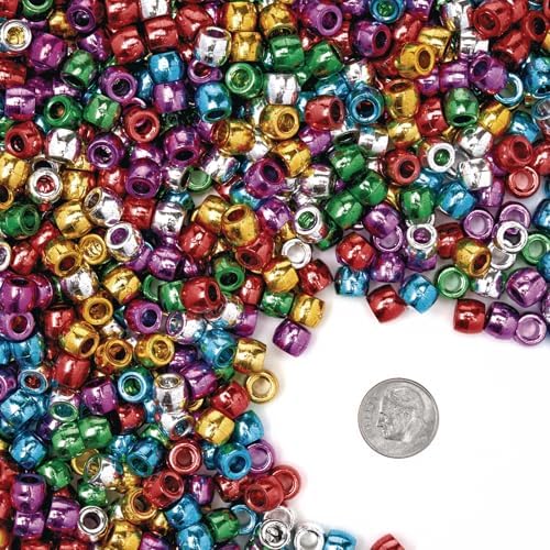 colorations ponymet metallic pony beads - 1 lb., side view