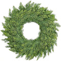 22 inch Real Touch Cedar Wreath, Artificial Greenery Holiday Decor
