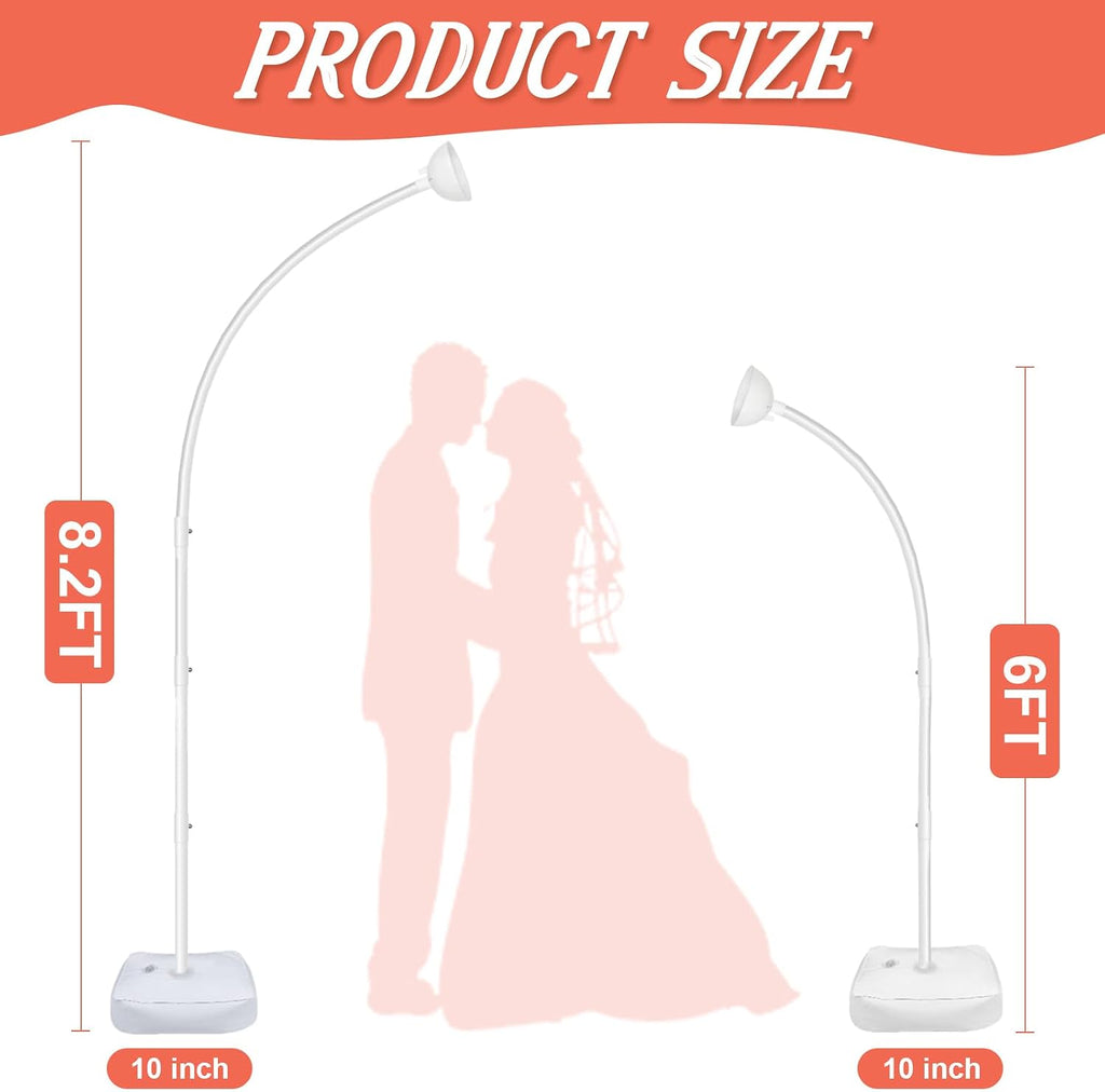 OurWarm 8.2FT & 6FT Half Balloon Arch Stand, Balloon Arch Kit for Party