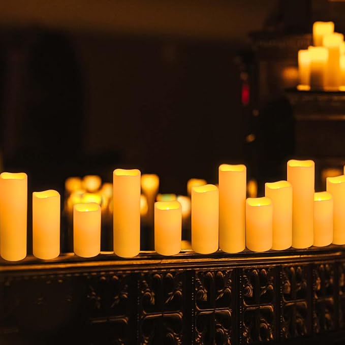 36-Pack LED Flameless Candles with Remote Control - Perfect for Home, Parties, and Special Occasions - Create a Magical Ambiance Effortlessly(Three Sizes)